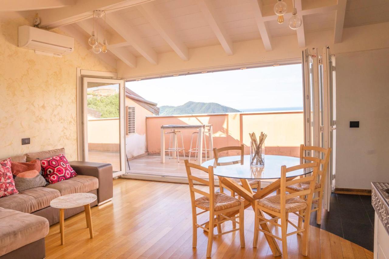 016 - Casa Tranquilla Vista Mare, Pace E Natura - 10 Minuti Dalla Spiaggia Apartment เซสตรี เลวานเต ภายนอก รูปภาพ