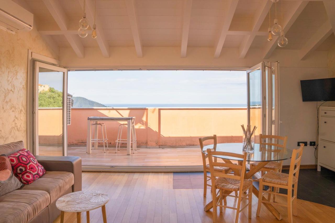 016 - Casa Tranquilla Vista Mare, Pace E Natura - 10 Minuti Dalla Spiaggia Apartment เซสตรี เลวานเต ภายนอก รูปภาพ